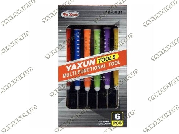 &u+ KIT DESTORNILLADORES CELULARES HERRAMIENTAS YAXUN YX-6081C